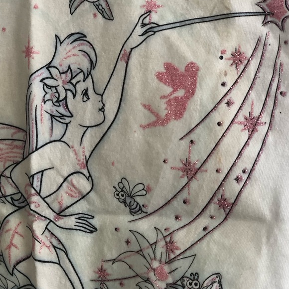 White Fairy Pink Glitter Baby Tee - Picture 4 of 5